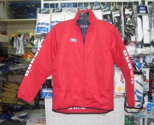 アンブロ リバーシブルキルトジャケットMRED Mサイズ umbro 新品 レトロ 即決/拍卖