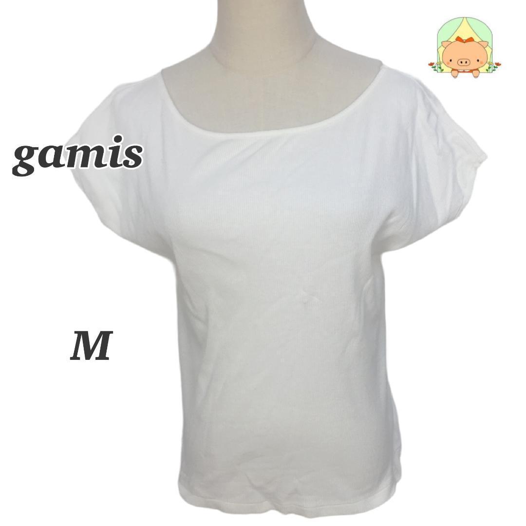 C0800 gamis ソフトリブ シンプル コットンラウンドネック 半袖 Tシャツ拍卖
