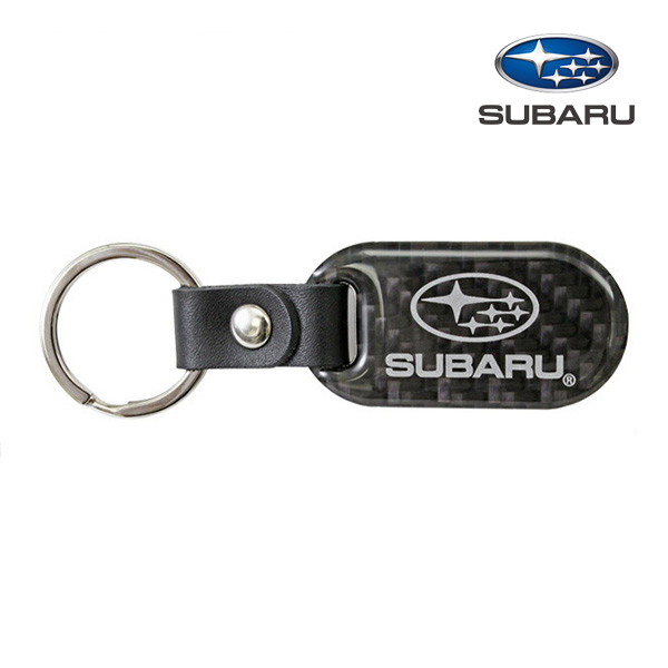 USスバル純正 SUBARU ロゴ入 リアルカーボン キーホルダー フォレスター/インプレッサ/WRX STI/XV/アウトバック/レヴォーグ/ソルテラ/BRZ拍卖