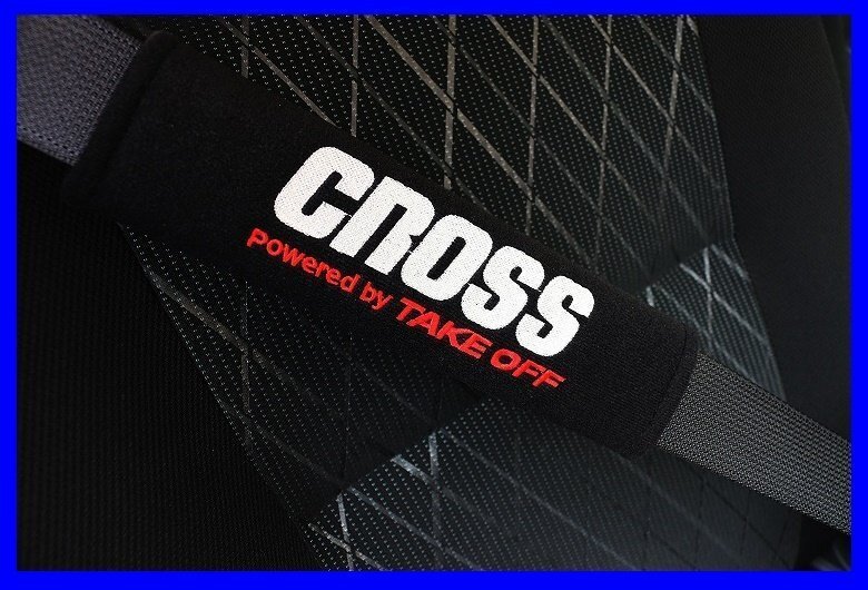 【TAKE OFF/テイクオフ】★CROSS SEAT BELT PAD/クロス シートベルトパッド ブラック(2個1set)SBP0020★シートベルトカバー 2インチ対応拍卖