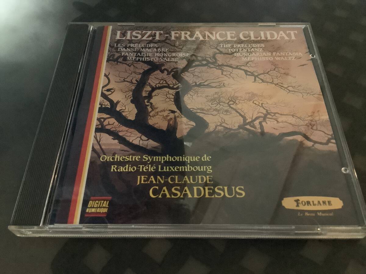 フランス・クリダ  リスト作品集  死の舞踏  ルクセンブルク交響楽団  カサドッシュ拍卖