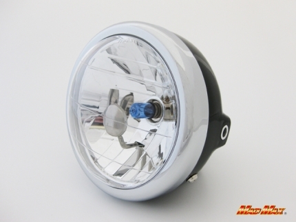 MADMAX 汎用 130φ ミニバイク用マルチリフレクターヘッドライト ブラックケース (20-1063) マッドマックス拍卖