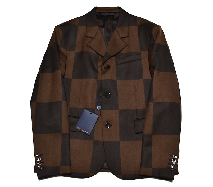 【新品タグ付き】最終値下げ 国内正規 LOUIS VUITTON ルイヴィトン NIGOダミエ 高級ジャケット 50(L~LLサイズ)伊製 直営店購入 9171拍卖
