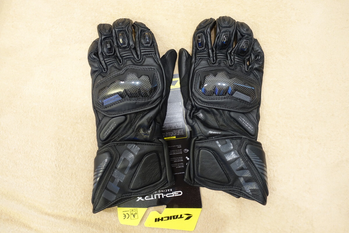 【XLサイズ】RSタイチ GP-WRX レーシンググローブ プロテクター内蔵 ブラック 定価23,100円 NXT056 RS TAICHI拍卖
