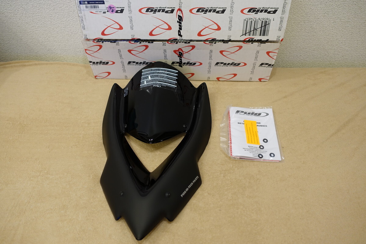 Puig Z1000 (14-20) / SE / Z1000R / EDT / PFMC NEW GENERATION スクリーン ロング BLACK 7514N 定価24,200円 プーチ スクリーン拍卖