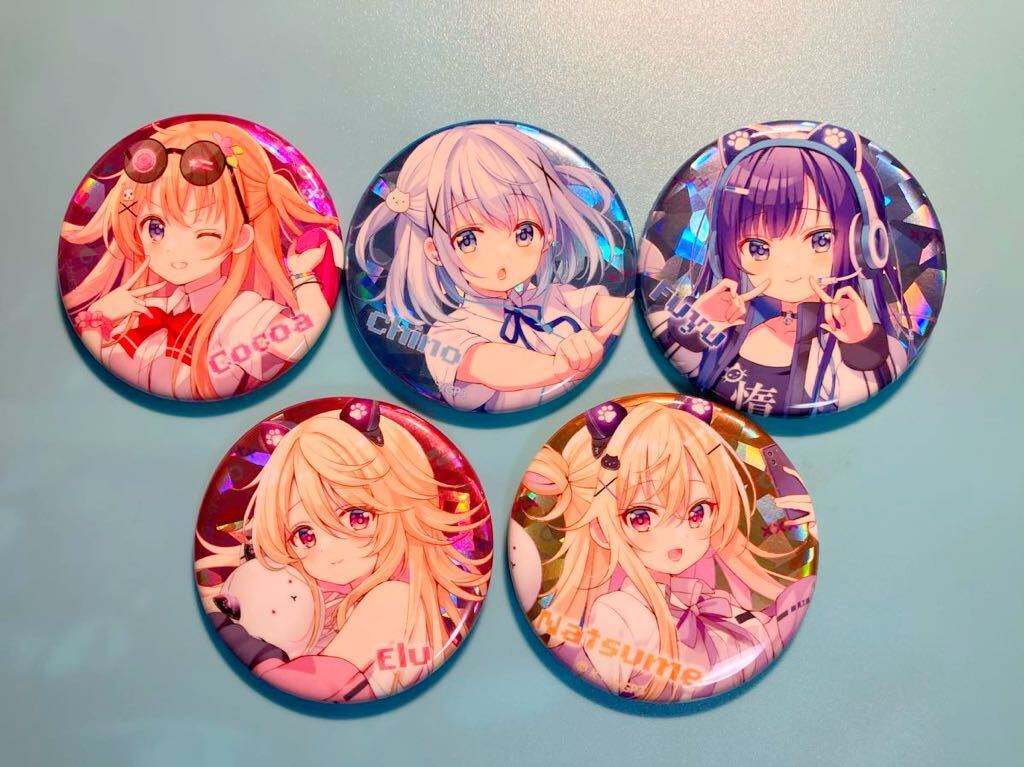 5個セット【ご注文はうさぎですか? 】CLOCKWORK RABBIT THE 2nd GEAR マルイ 缶バッジ ココア チノ フユ エル ナツメ拍卖