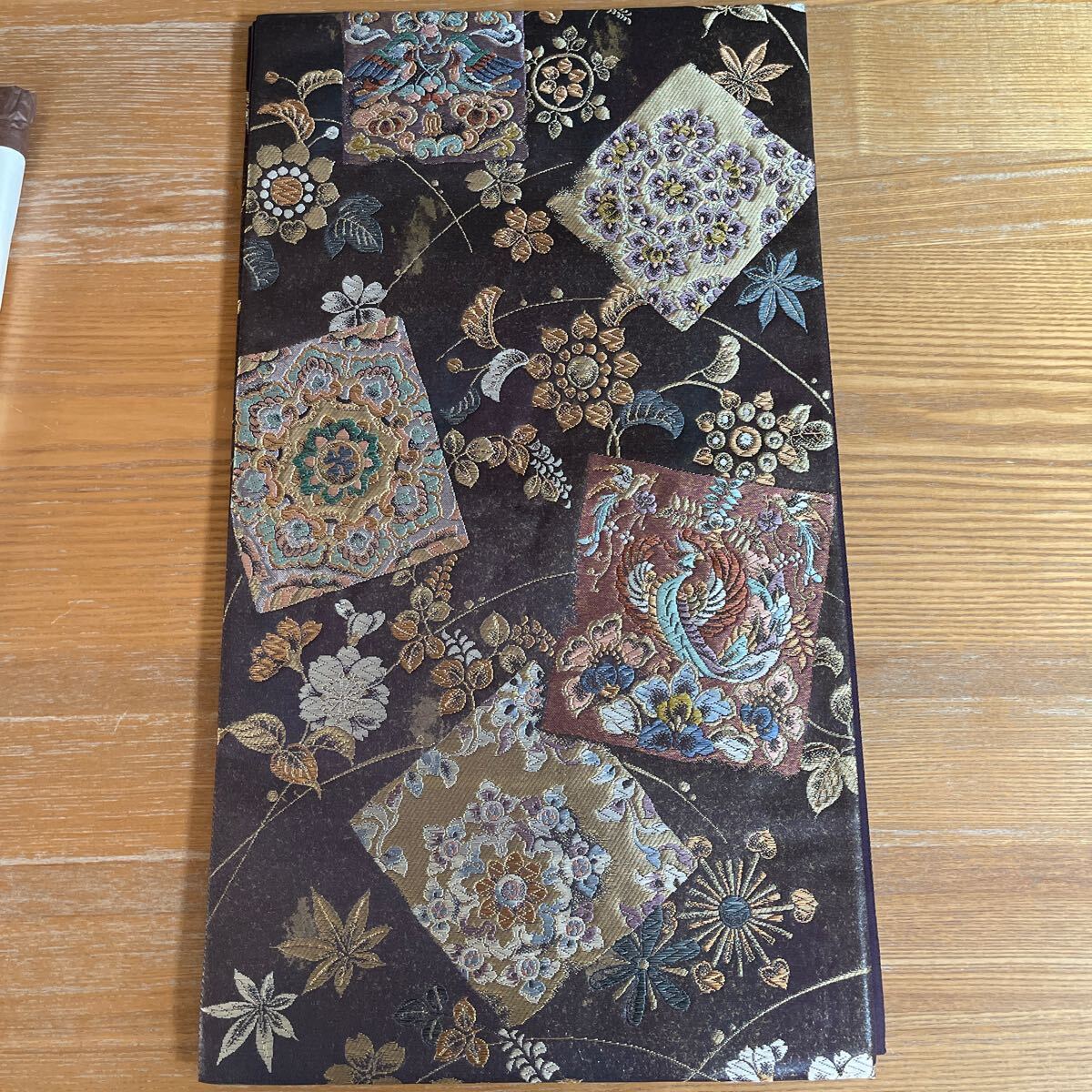 新品 富貴色紙紋 本金漆箔 六通柄袋帯 金糸 西陣織拍卖