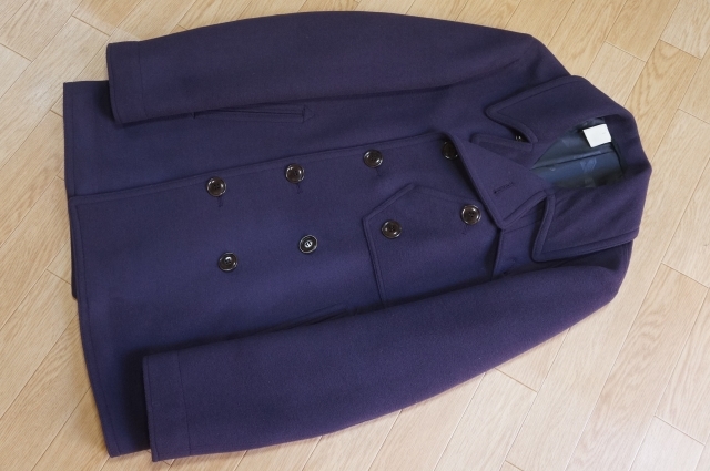 J414 即決 美品 N.HOOLYWOOD エヌハリウッド コレクションライン メルトンウール Pコート 38 日本製拍卖