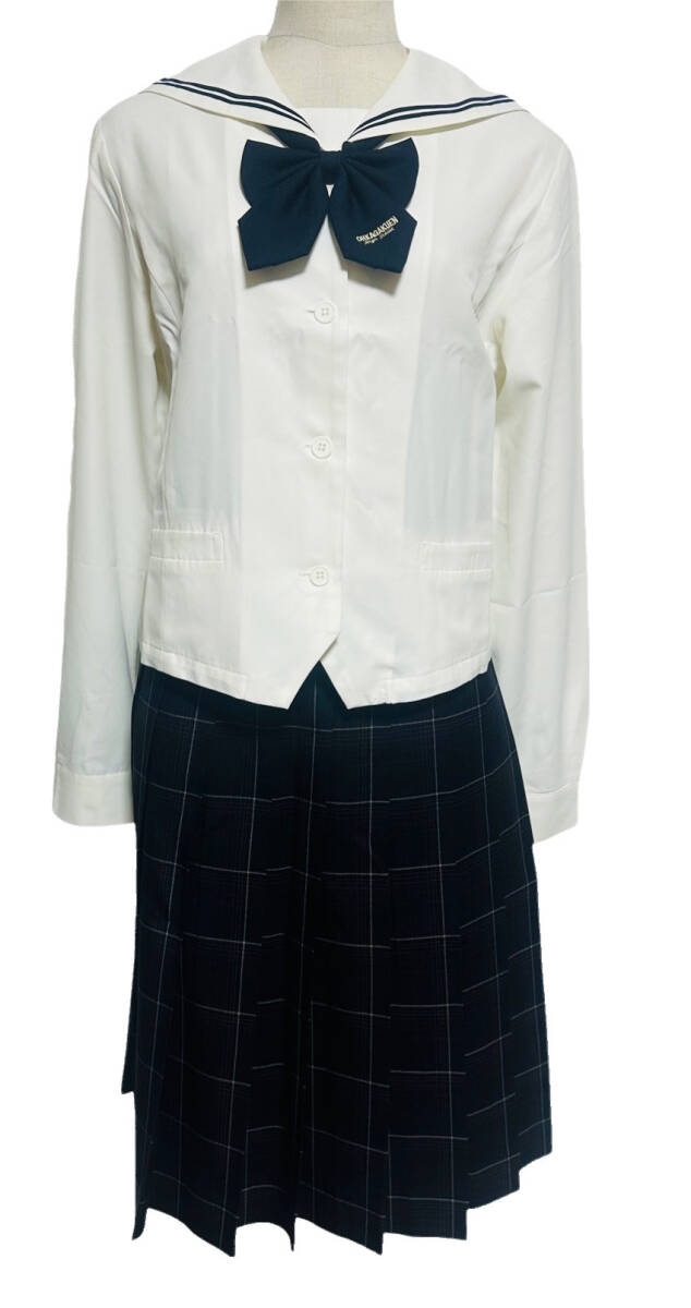 桜花学園高等学校 / 制服 / 卒業生保管品/ 指定品 / セーラー / スカート / リボン/拍卖