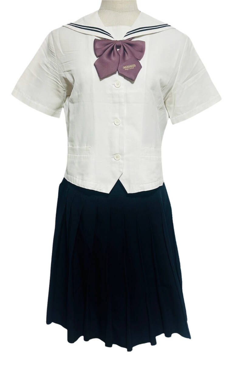 桜花学園高等学校 / 制服 / 卒業生保管品/ 指定品 / セーラー / スカート / リボン//拍卖