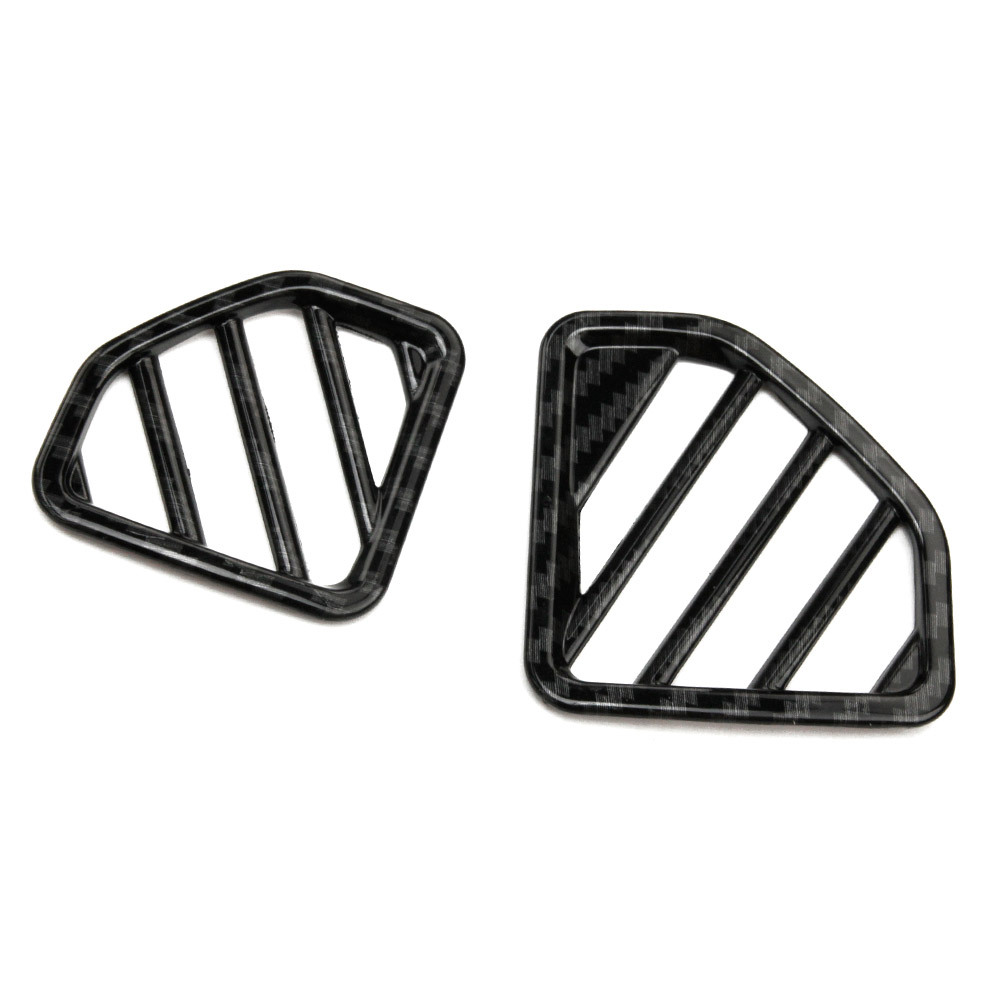 ダイハツ 新型 アトレー ハイゼットカーゴ S700系 フロント 送風口フレーム 内装 パーツ カスタム アクセサリー カーボン調 2P@拍卖