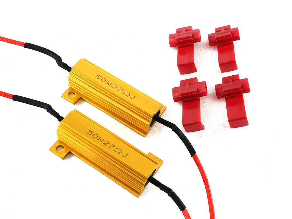 ハイフラ アルミ防止抵抗器 LED ウインカー 50W 27Ω 24V用 2個拍卖