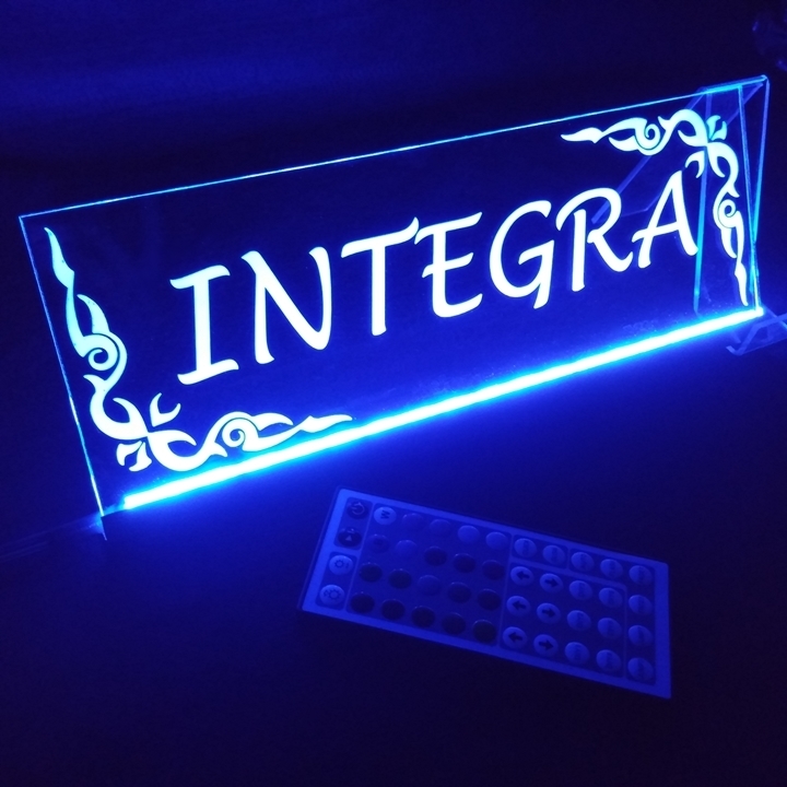 インテグラ① フルカラーLED アクリルプレート DA5 DA6 DA7 DA8 DB1 DB6 DB7 DB8 DB9 DC1 DC2 DC5 ホンダ HONDA カスタム パーツ ライト拍卖