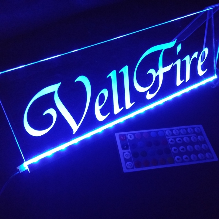 ヴェルファイア② フルカラーLEDアクリルプレート カスタム ライト トヨタ AGH30 AGH35 AGH40 AGH45 ANH20 ANH25 GGH20 GGH25 GGH30 GGH35拍卖