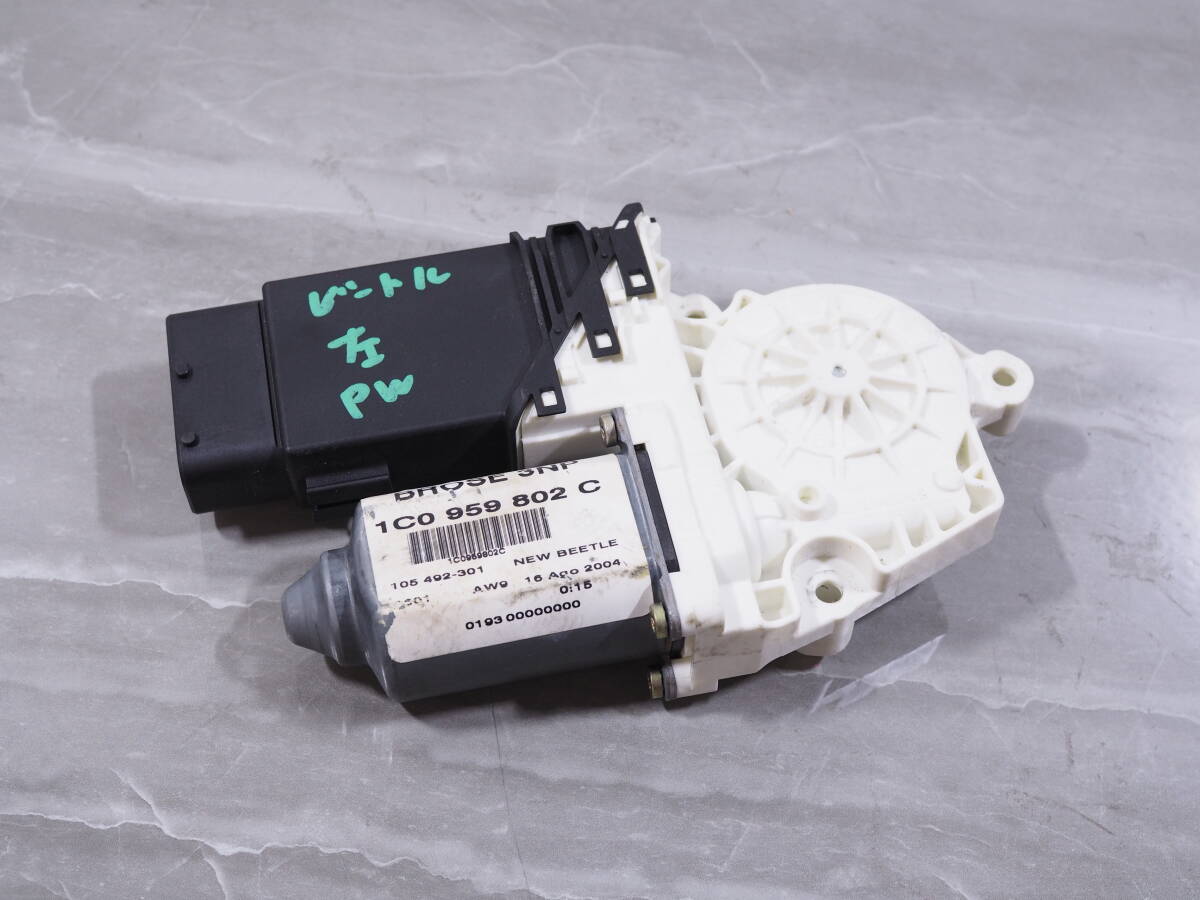 コ■H16 VW ニュービートル GH-9CAZJ 純正 パワーウィンドウモーター(左) 9776-105413-301 PWモーター フォルクスワーゲン拍卖