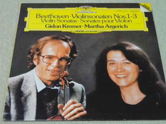 ベートーヴェン ヴァイオリンソナタ1-3 クレーメル アルゲリッチ 日グラモフォン デジタル 美品拍卖