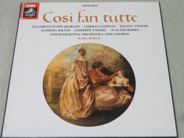モーツアルト「コシファントゥッテ」 全曲3LP ベーム指揮フィルハーモニー管弦楽団 英EMI拍卖