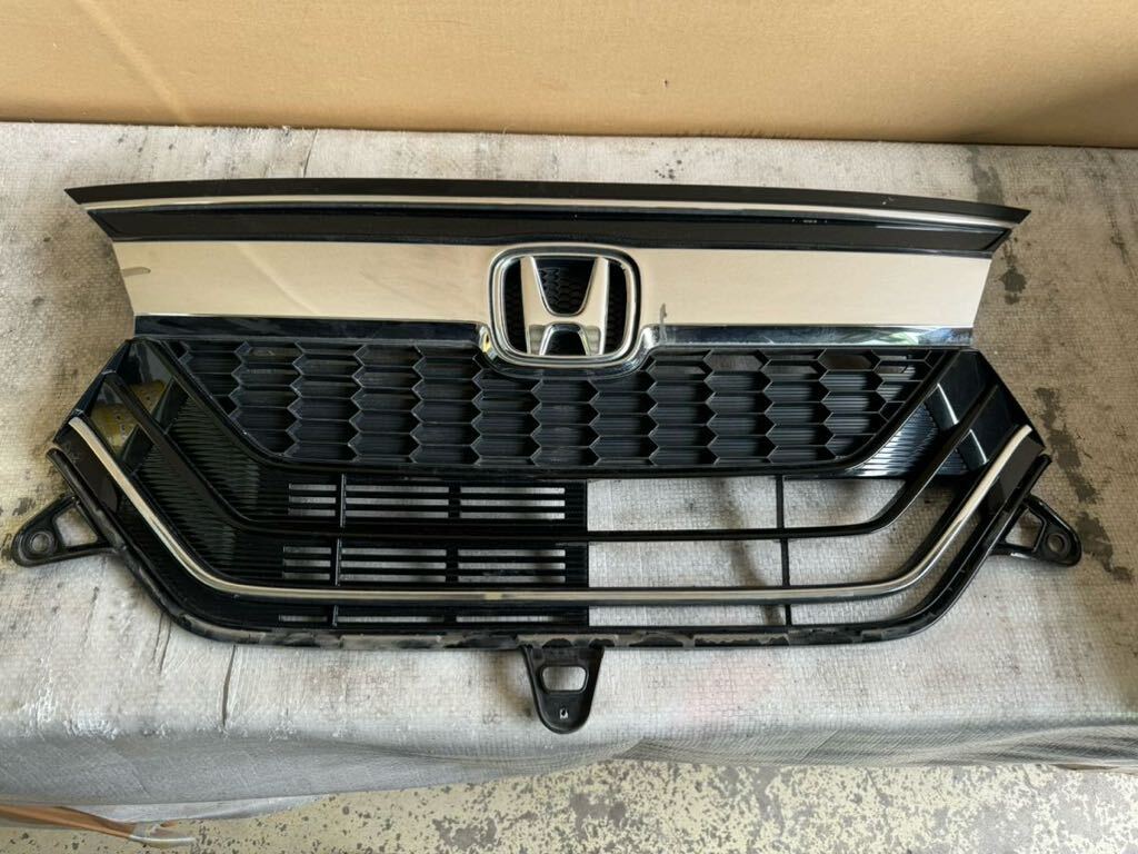 N BOX カスタム JF3 JF4 前期 純正フロント バンパー グリル 中古 ラジエーターグリル 黒 メッキ拍卖