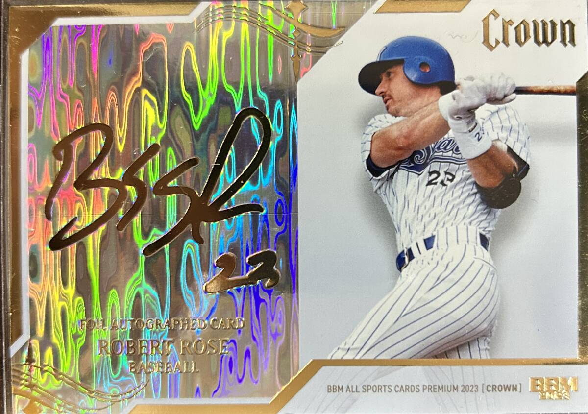 2023BBM CROWN 横浜 ロバート ローズ選手FOIL AUTOGRAPHED CARDインサート25枚シリアル 拍卖