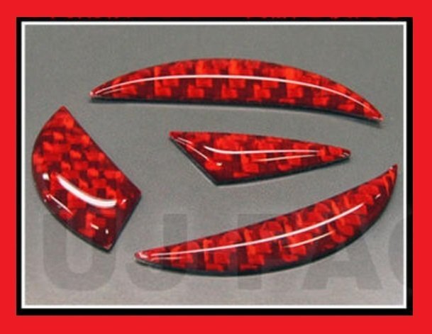 ハセプロ ★NEO リア用エンブレム/レギュラーカラー (レッド) NED-3R★DAIHATSU ムーヴカスタム LA100S/LA110S H22/12~H24/12 (MC前)拍卖