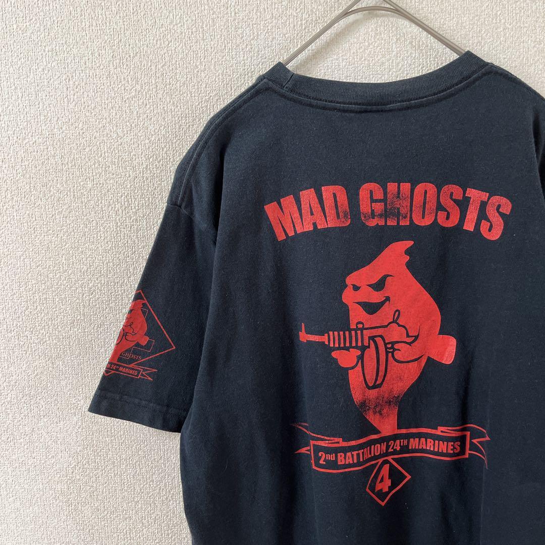 US MARINE MAD GHOSTS tシャツ 半袖 Mメンズ 黒 S1拍卖