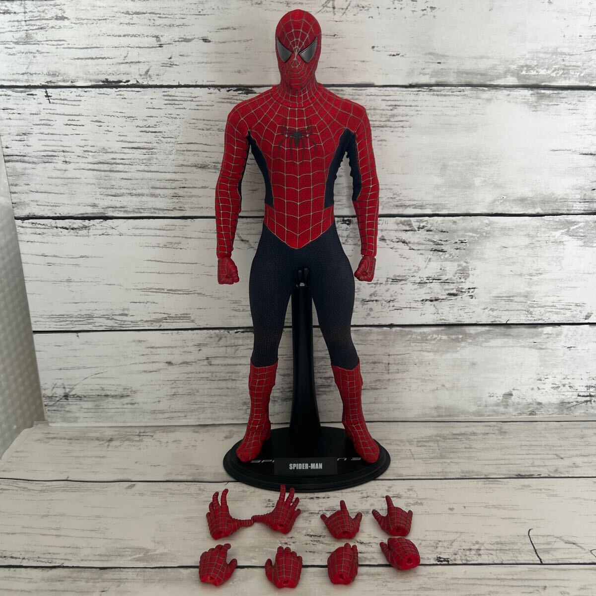 【カスタム品/現状品】ホットトイズ スパイダーマン3 HOTTOYS 1/6 フィギュア ムービーマスターピース拍卖