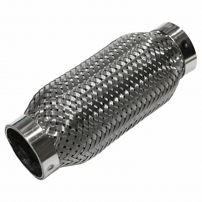 汎用 43×160mm フレキシブル ステンレス メッシュ パイプ マフラー 補修 排気 漏れ ジャバラ 蛇腹 自作 修理 ワンオフ 43φ拍卖