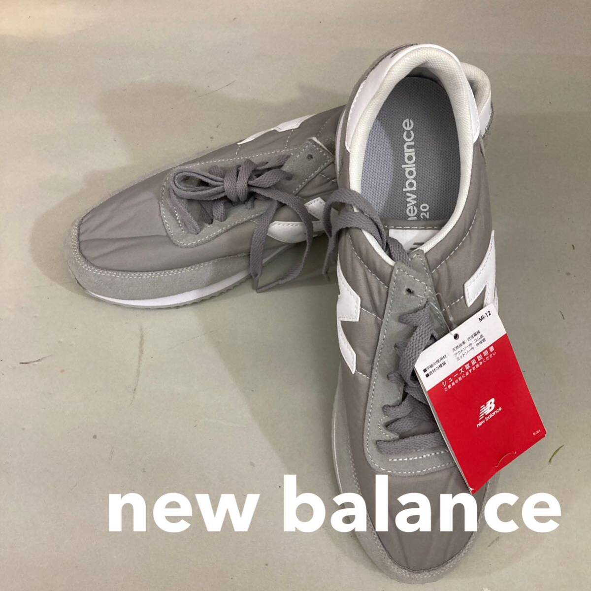 【新品未使用】【タグ付き】ニューバランス New Balance UL720AD スニーカー 紐 靴 ナイロン スウェード LOW ローカット グレー 28.0cm @★拍卖