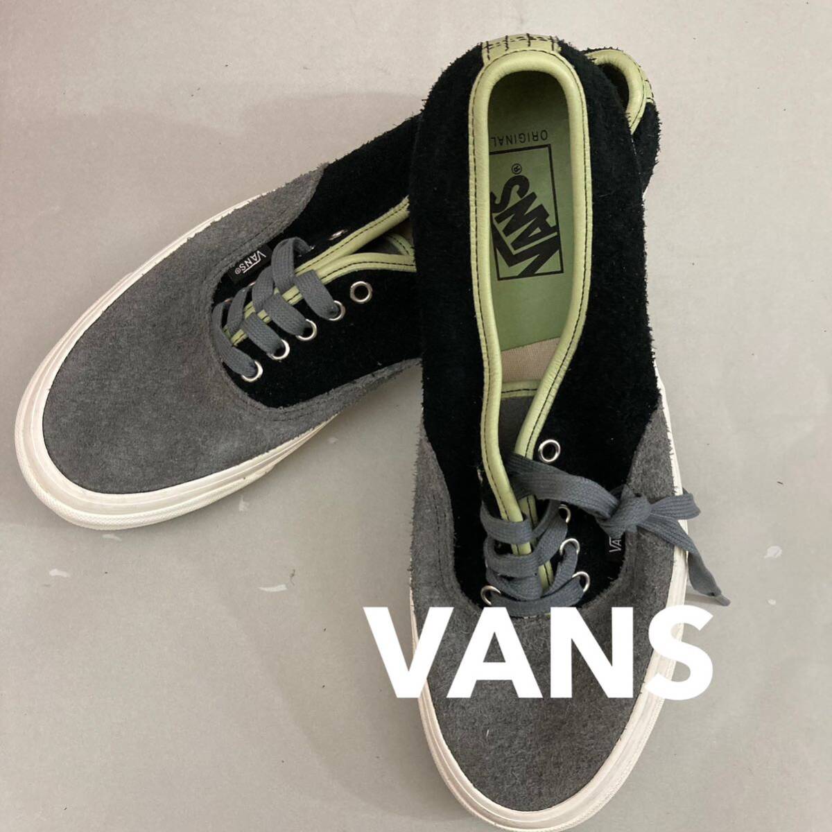 【新品未使用】バンズ VANS スニーカー 靴 OG オーセンティック LX スウェード ローカット LOW グレー ブラック 灰色 黒 29.0cm @★拍卖