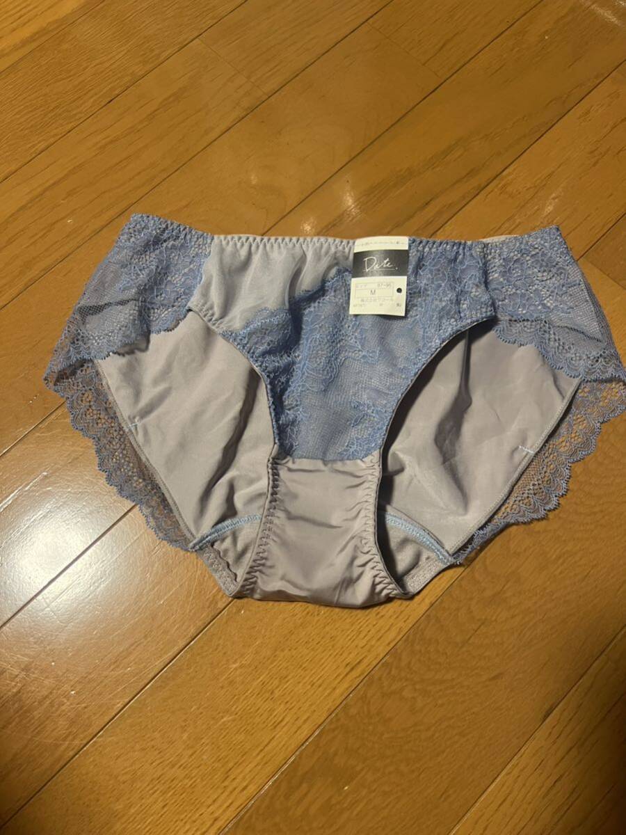 Wacol ワコール Date高級ショーツ ブルーグレー色 MF3875 新品未使用です。 Mスタンダード拍卖