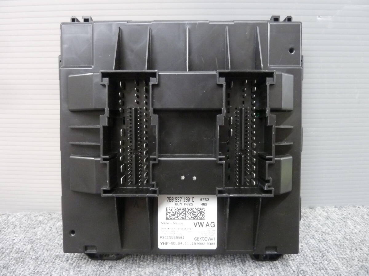 ●●2409-15L VW フォルクスワーゲン ザ ビートル 純正 BCM ボディ コントロール モジュール 7E0937190 D 動作確認済み!拍卖