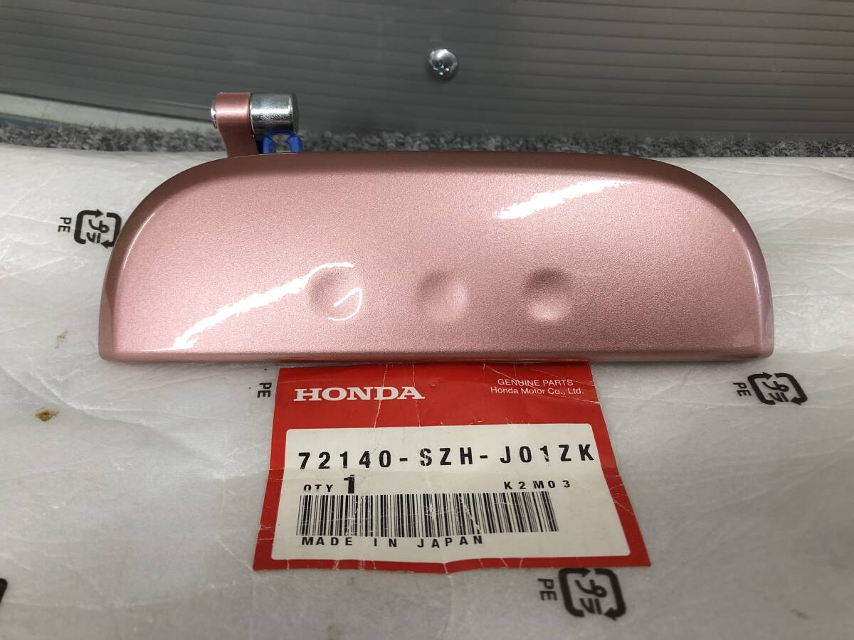 □□2409-Z57 未使用品! JC1 JC2 ライフ 純正 左 リア アウターハンドル ドアハンドル R536M ピンクゴールドメタリック 72140-SZH-J0IZK拍卖