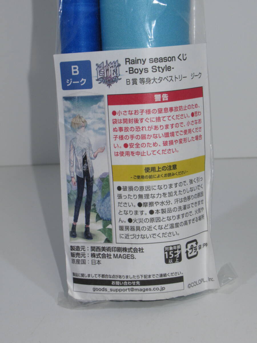 白猫プロジェクト Rainy seasonくじ -Boys Style- B賞 等身大タペストリー ジーク拍卖