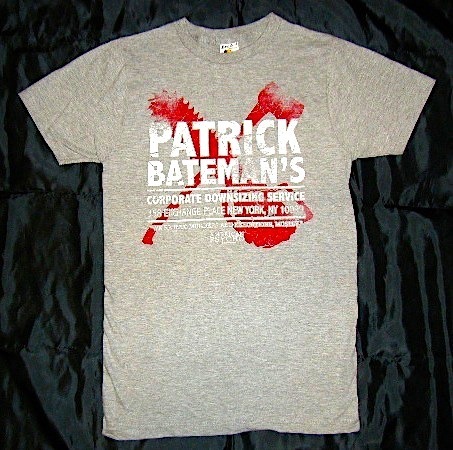 新品Movie Tee【AMERICAN PSYCHO】サイズS/Corp. Downsizing/アメリカンサイコ/クリスチャン・ベイル/ホラー/映画Tee/ムービーTee拍卖