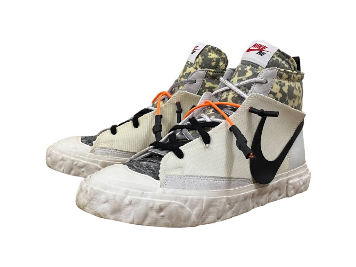 NIKE (ナイキ) ×READYMADE/ナイキ×レディメイド BLAZER MIDブレーザーミッド スニーカー CZ3589-100 27cm US9 ホワイト メンズ/104拍卖