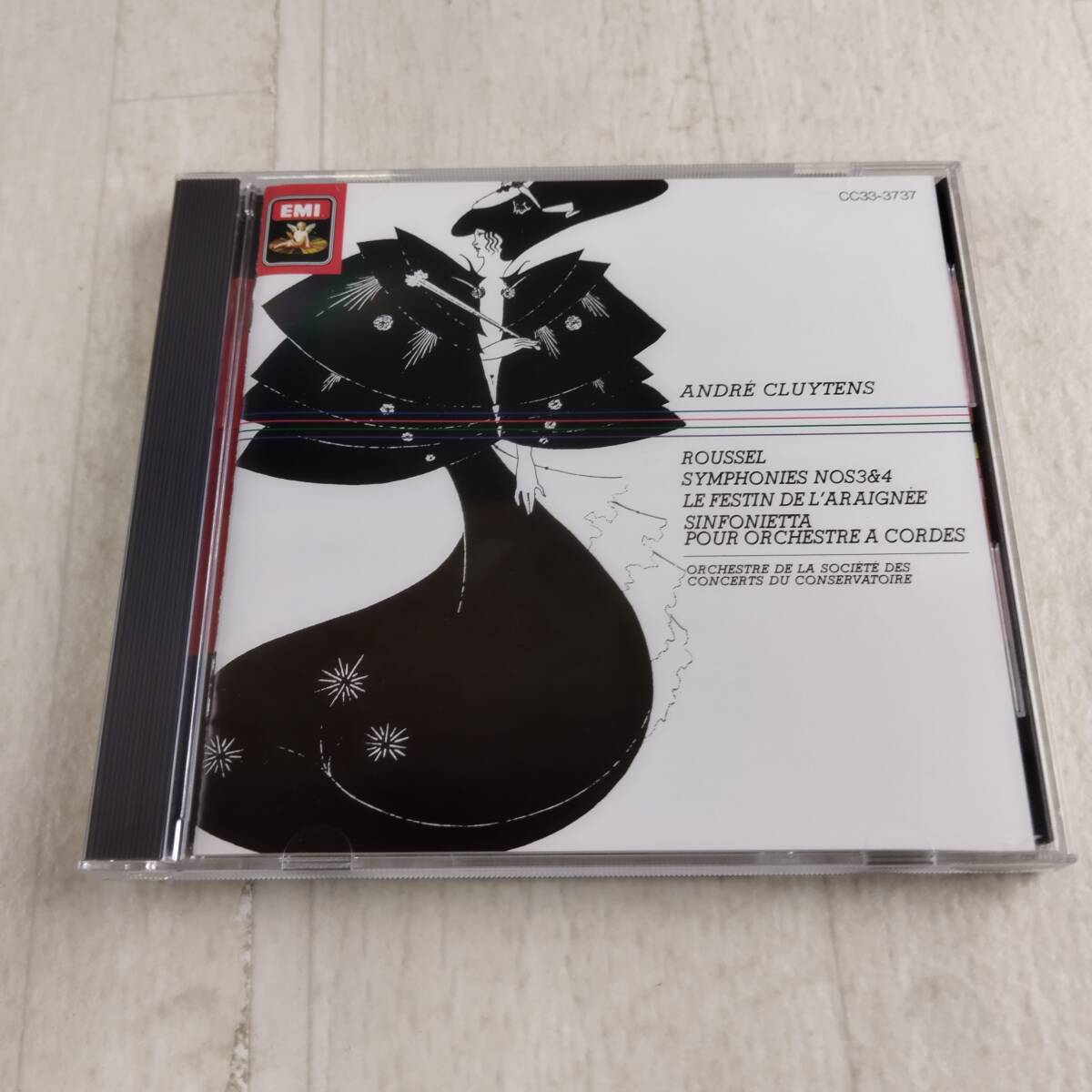 1MC10 CD アンドレ・クリュイタンス パリ音楽院管弦楽団 ルーセル 交響曲第3番&第4番 帯付き拍卖