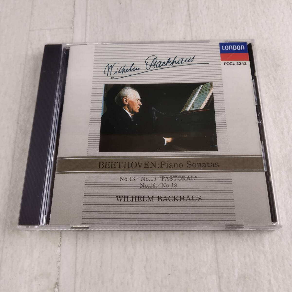 1MC12 CD ヴィルヘルム・バックハウス ベートーヴェン ピアノ・ソナタ第13番 第15番「田園」・第16・18番拍卖