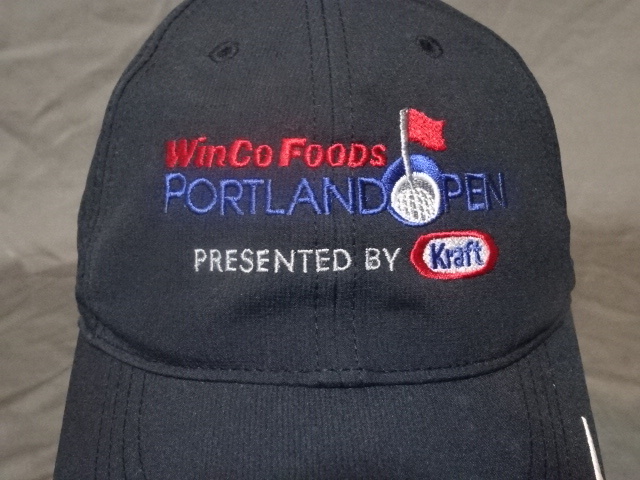 激レア USA購入【NIKE GOLF】製 オレゴン州 開催 ゴルフトーナメント【Winco Foods PORTLAND OPEN】スウォッシュ ロゴ刺繍入りCAP 未使用拍卖
