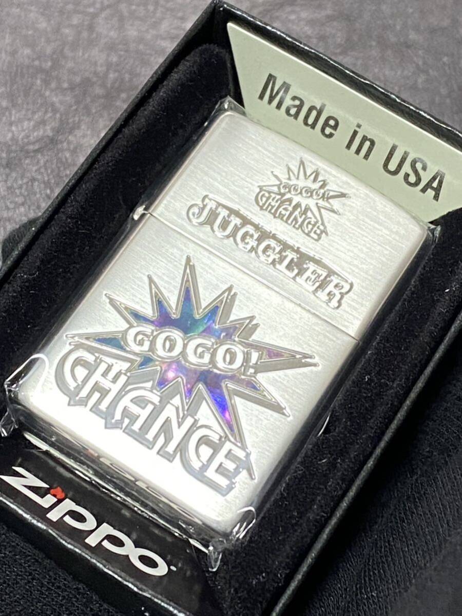 zippo ジャグラー シェル 2面刻印 特殊加工 希少モデル 2023年製 GO GO CHANCE JUGGLER ケース 保証書付き 拍卖
