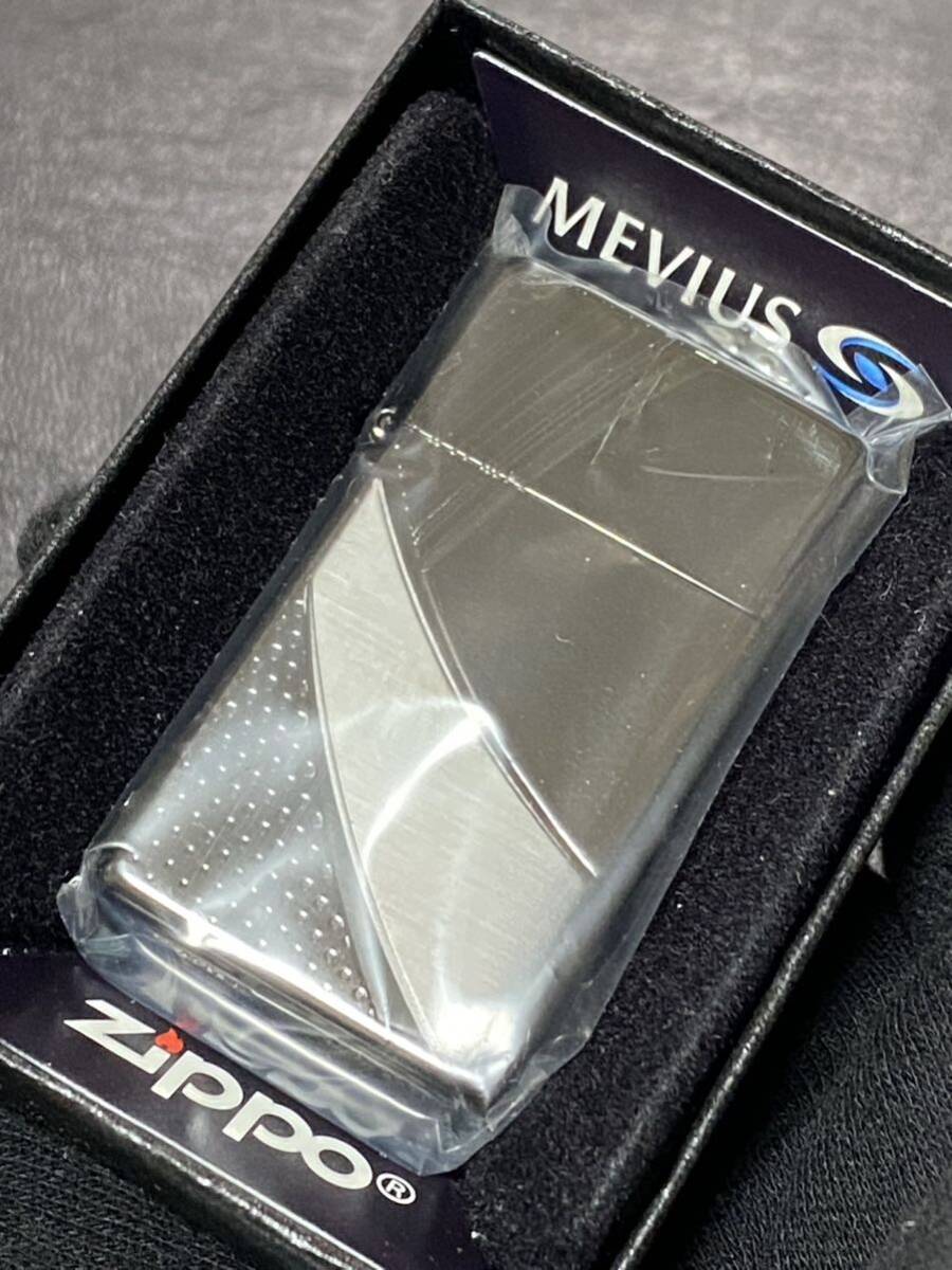 zippo メビウス アーマー 限定品 2面刻印 スリム 希少モデル 2014年製 MEVIUS ケース 保証書付き 拍卖