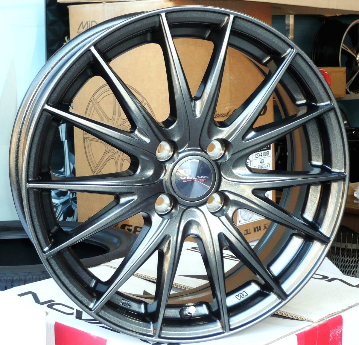 税込! MN71S系 クロスビー用ホイール 「ヴェルヴァ スポルト2」 新品1台分拍卖