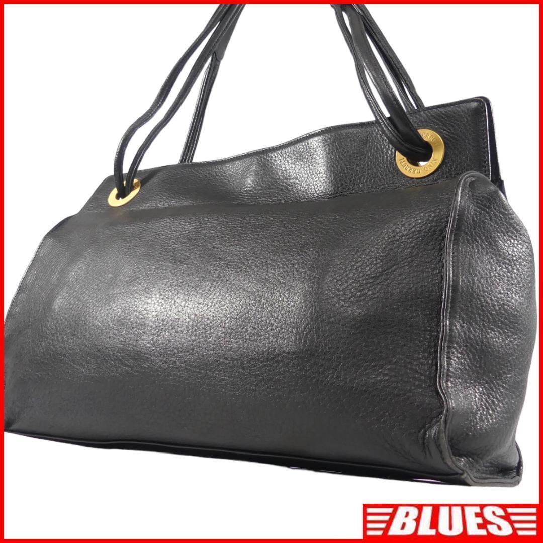 即決★NINO CERRUTI★オールレザートートバッグ ニノセルッティ 黒 本革 ハンドバッグ 本皮 肩掛け ショルダー 旅行 カバン 出張 鞄拍卖