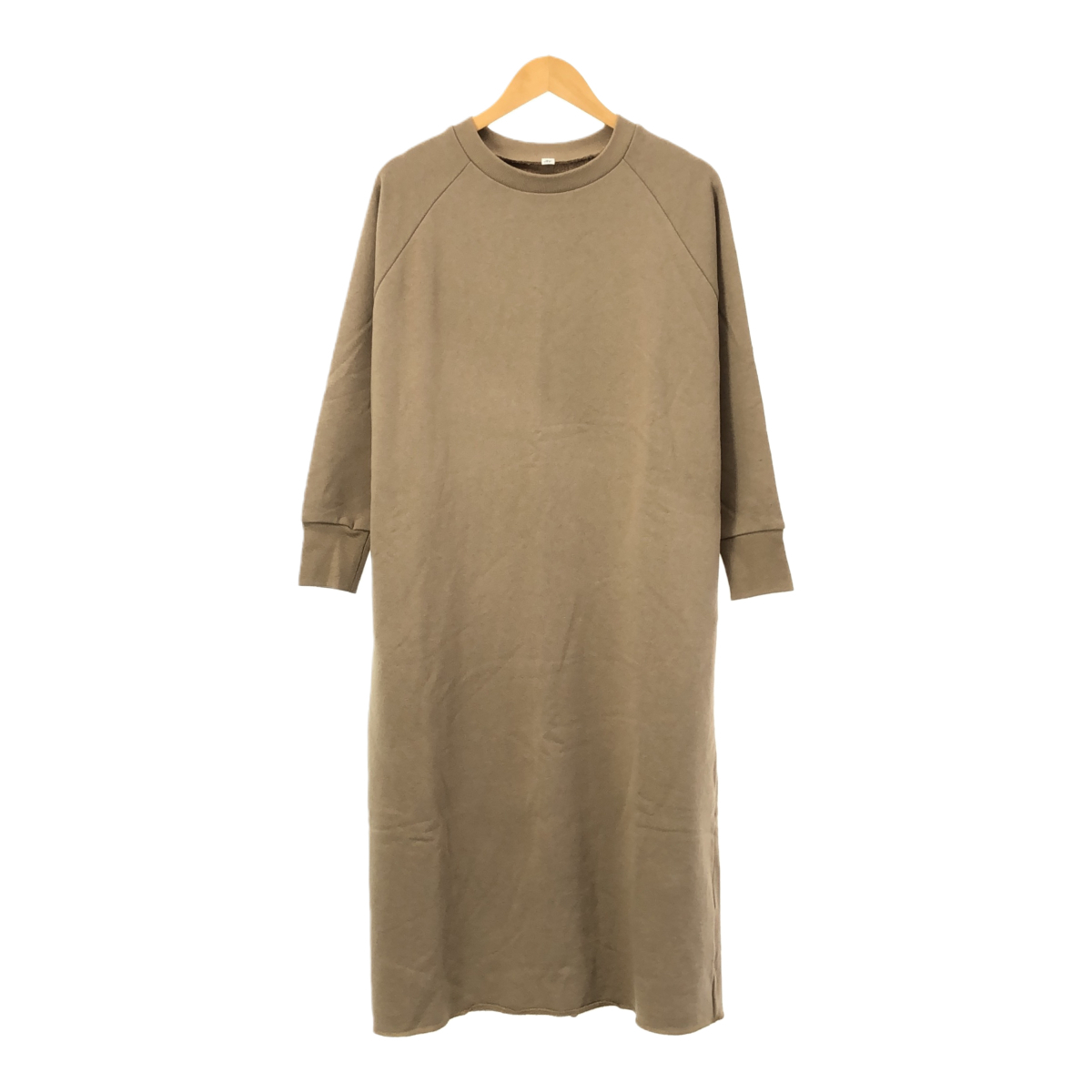 JOURNAL STANDARD LUXE ジャーナルスタンダードラックス 19-070-440-0000-1-0 ウラケワンピース ラグランスリーブ スウェット モカ拍卖