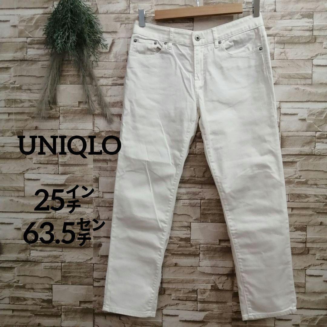 ユニクロレディース スリム ボーイフレンドフィット アンクルパンツ デニム 15拍卖