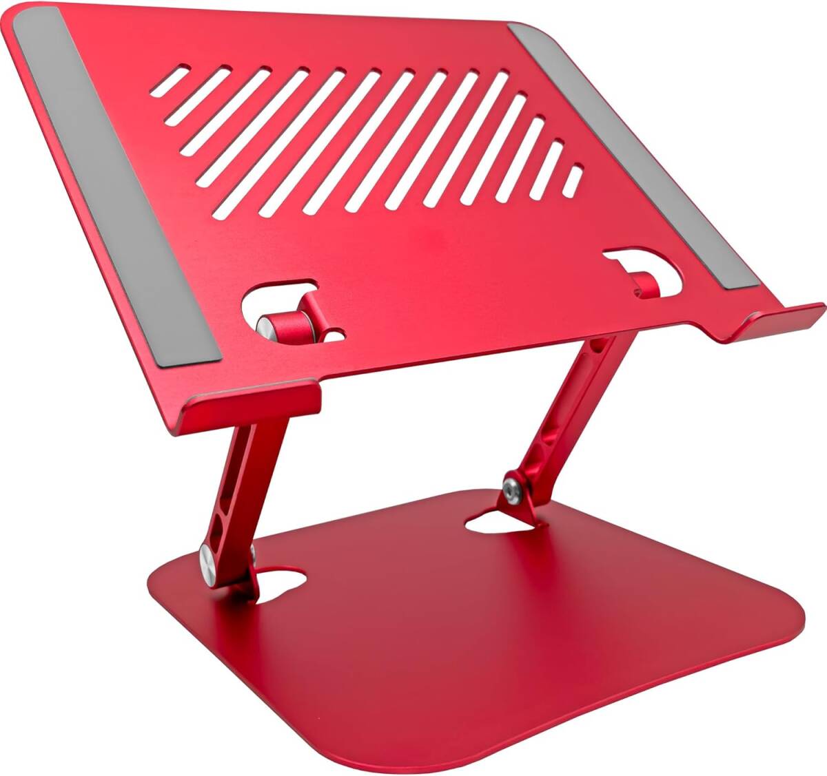 ノートPCスタンド PS-05 Pasoul 高さ/角度調整可能 姿勢改善 腰痛/猫背解消 折りたたみ式 9~17.3インチ対応 レッド拍卖