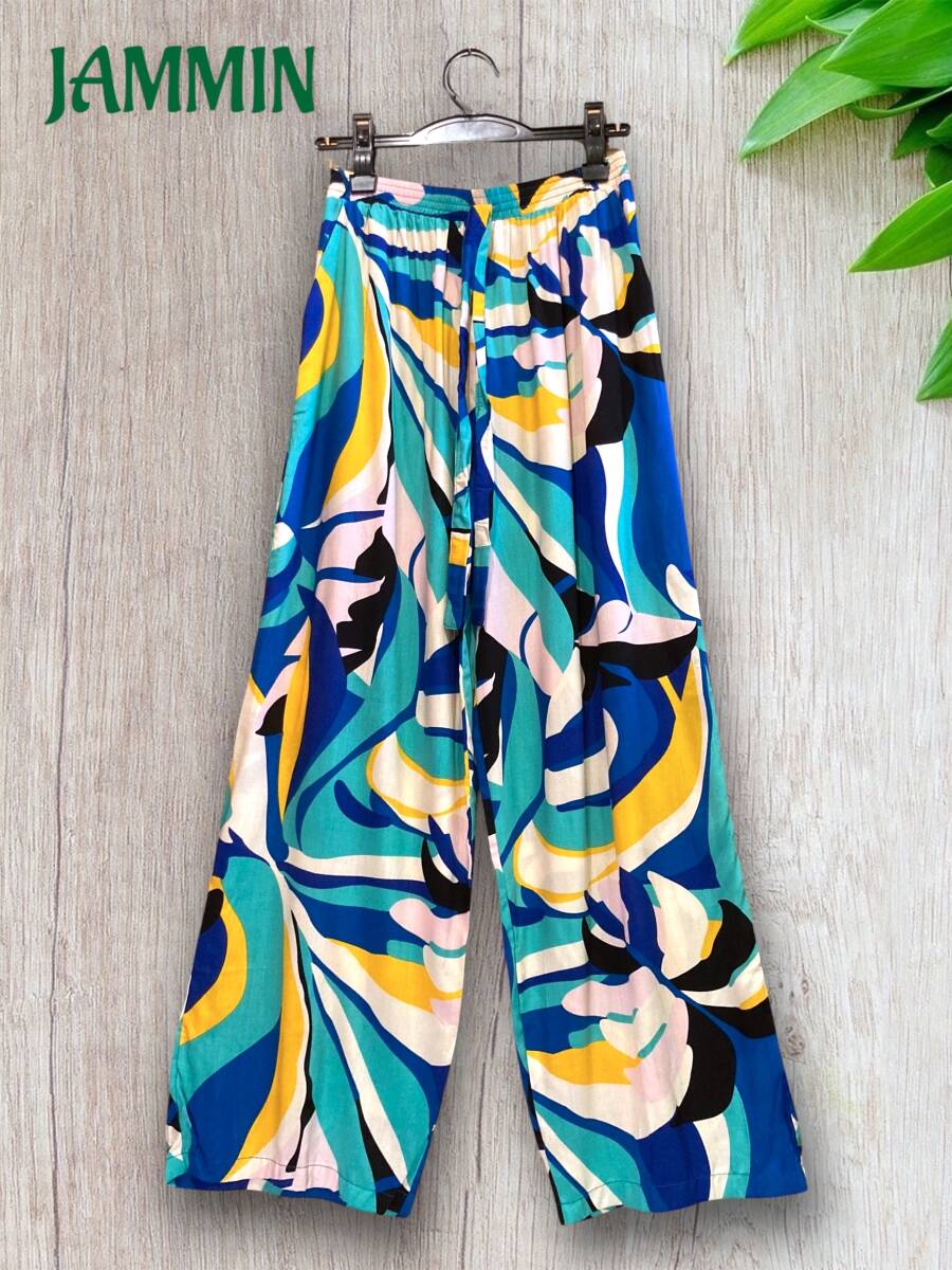 サイケデリック柄ゆるめパンツ サイケ ヒッピー エスニック アジアン拍卖