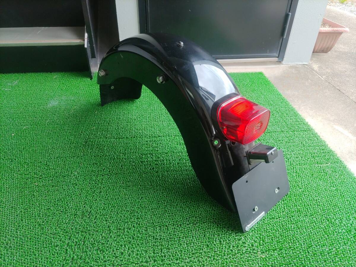 2007年以前 ツーリング ハーレー 純正リアフェンダー テールランプ&ナンバーステー付き (ブラック) □■USED■□拍卖