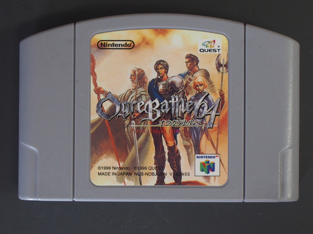 中古 任天堂 NINTENDO 64 ロクヨン クエスト QUEST オウガバトル64 OGREBATTLE64 NUS-NOBJ 1999年 管理No.10605拍卖