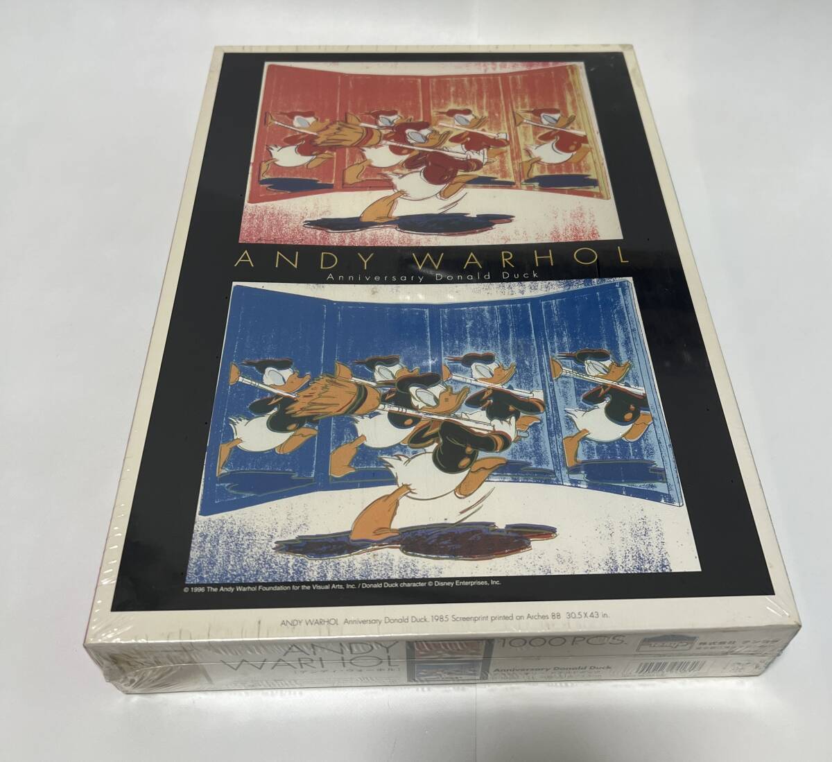 未開封品 テンヨー 日本製 ディズニー Disney アンディ・ウォーホル アニバーサリー ドナルドダック ジグソーパズル 1000ピース拍卖