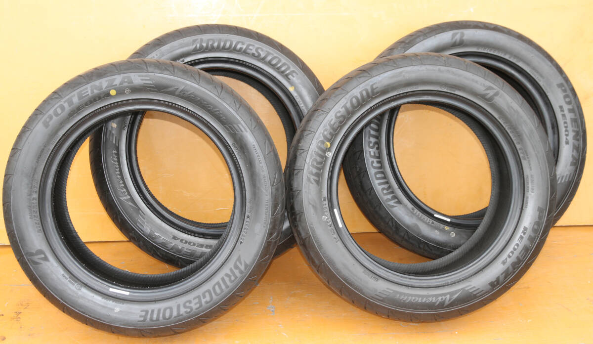 新品同様!ブリジストン POTENZA RE004 Adrenalin 215/55R16 4本セット 2022年製 バリ山 即納可 BRIDESTONE アドレナリン拍卖